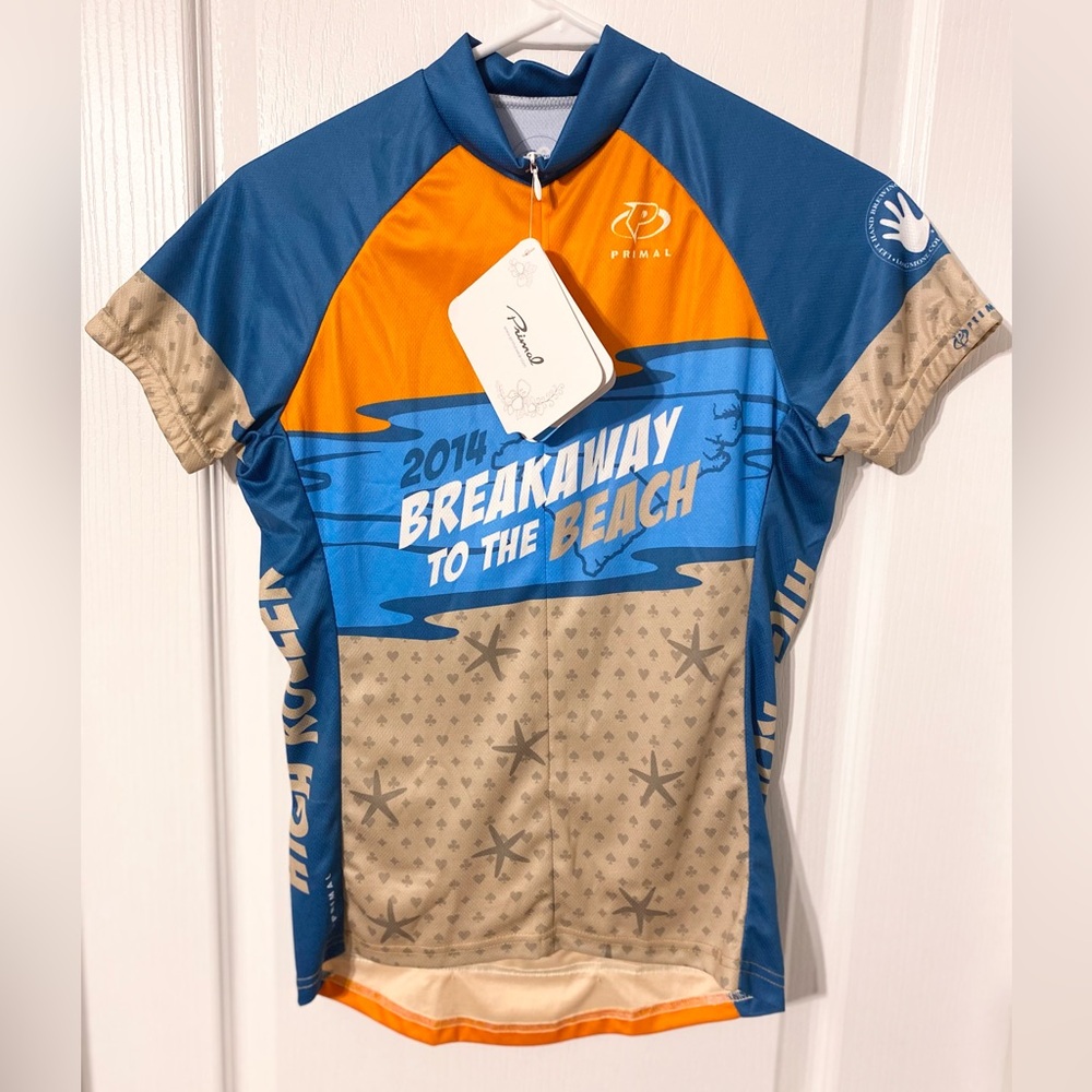Primal Bike MS Breakaway to the Beach 2014 Sport Cut Full Zip Raglan Jersey XS